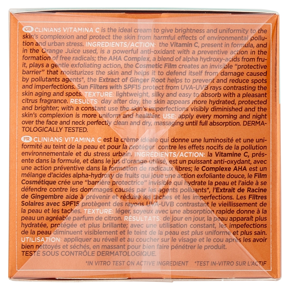 Clinians Vitamina C Trattamento Illuminante SPF15 50 mL